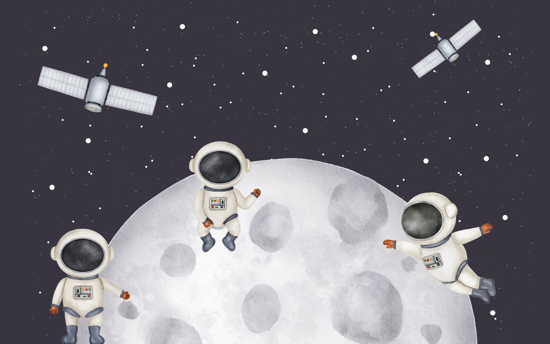 International Moon Day Countdown background